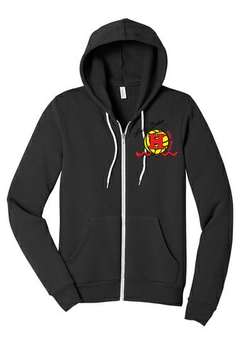 BELLA+CANVAS Unisex Sponge Fleece Full-Zip Hoodie front
