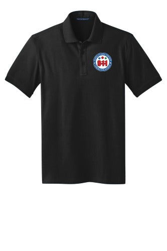 911 Embroidered Men's Stretch Pique Polo front