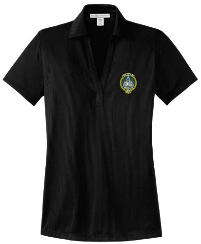 Port Authority Ladies Performance Fine Jacquard Polo front