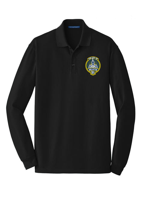 Port Authority EZCotton Long Sleeve Polo front