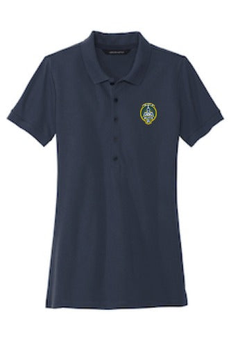 MERCER+METTLE Women's Stretch Heavyweight Pique Polo MM1001 front
