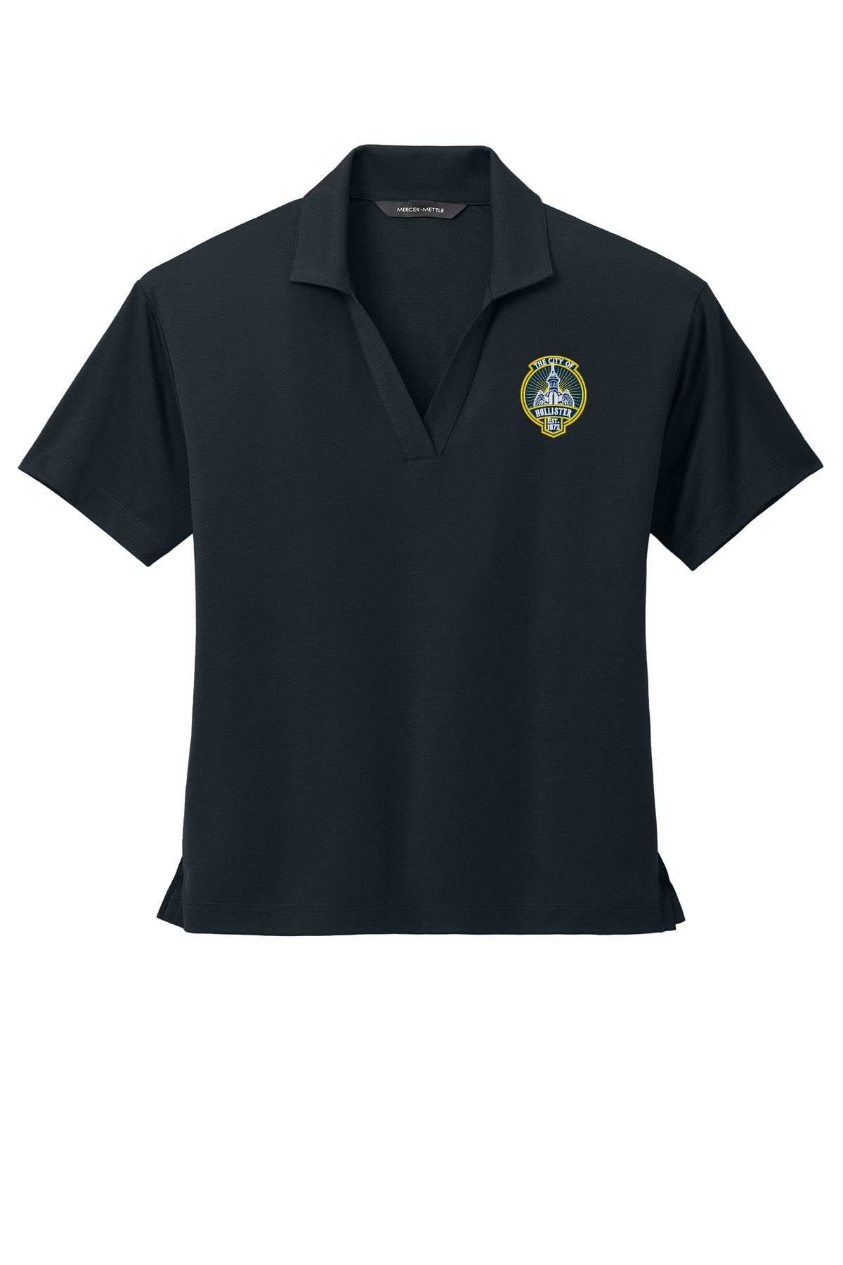 MERCER+METTLE Women's Stretch Jersey Polo MM1015 front