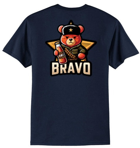 Monterey DLI Bravo Back- 50/50 Cotton/poly T-shirt back