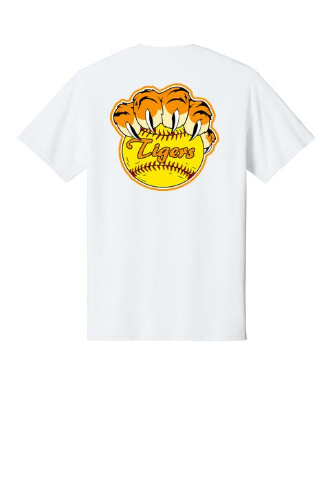 Softball- Port & Company 5.4-oz 100% Cotton T-Shirt back