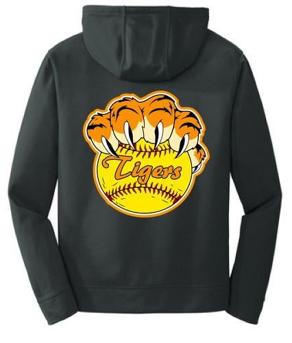 Softball- Port & Company Performance Fleece Pullover Hooded Sweatshirt back