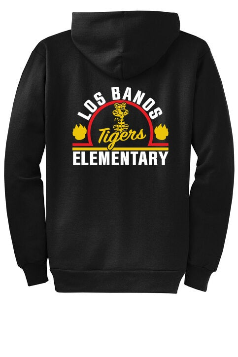Los Banos Elementary Classic Full-zip Hooded Sweatshirt back