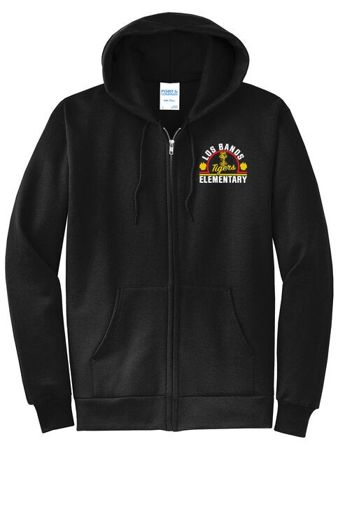 Los Banos Elementary Classic Full-zip Hooded Sweatshirt front