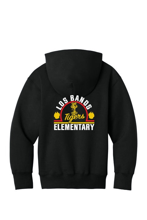 Los Banos Elementary Youth Full-zip Hooded Sweatshirt back