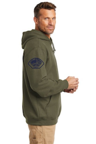 Carhartt Midweight Hooded Sweatshirt - Morgan Hill PD sleeveright