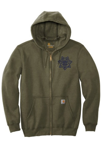 Carhartt Midweight Hooded Zip-Front Sweatshirt - Morgan Hill PD front