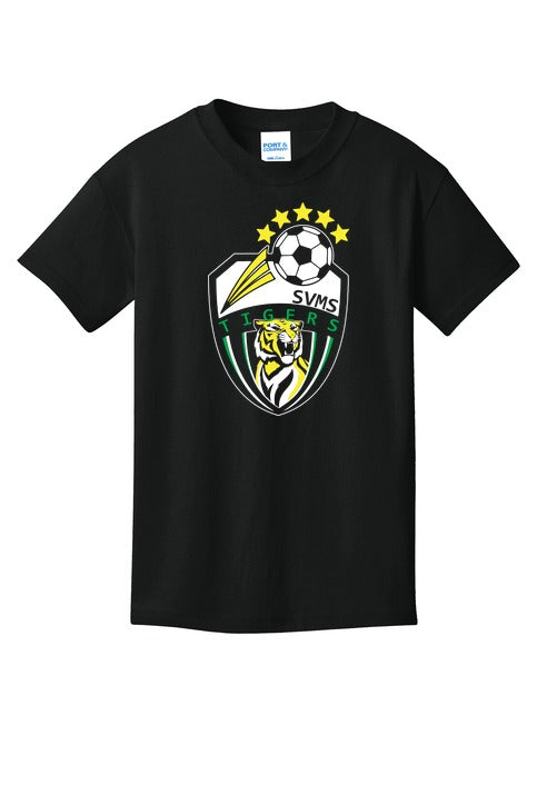 Soccer- Port Company Youth 100 Cotton T Shirt front