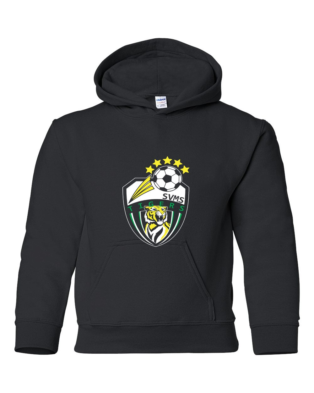 Soccer- Gildan Youth Heavy Blend Hooded Sweatshirt front