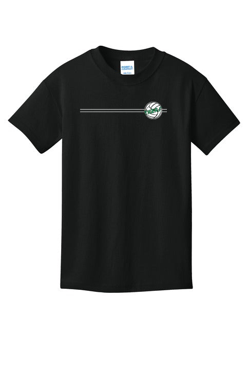 Volleyball- Port Company Youth 100 Cotton T Shirt front