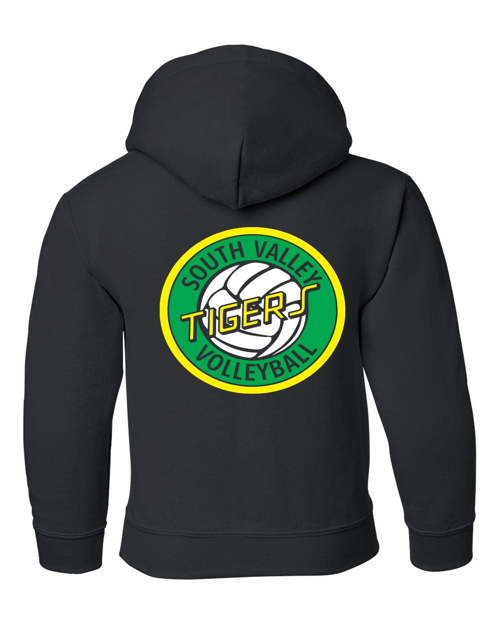 Volleyball- Gildan Youth Heavy Blend Hooded Sweatshirt back