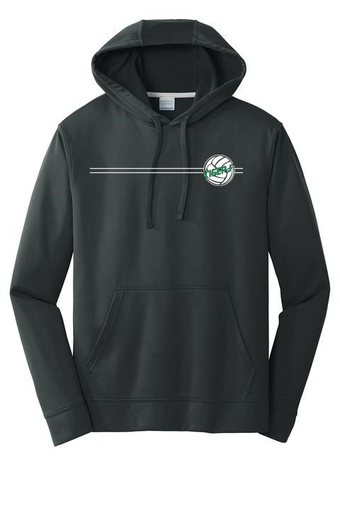 Volleyball- Port & Company Performance Fleece Pullover Hooded Sweatshirt front