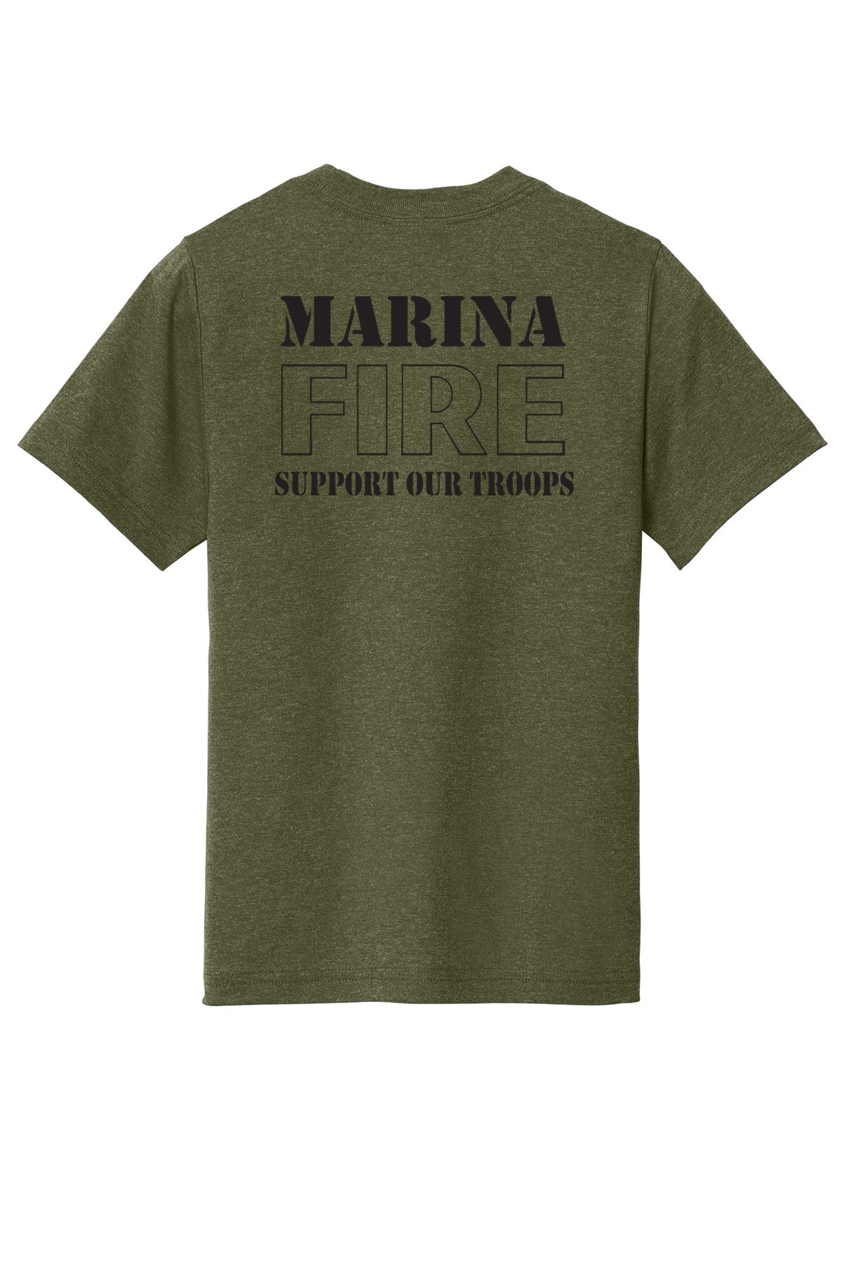 Marina Fire Youth Tri-blend Tee back
