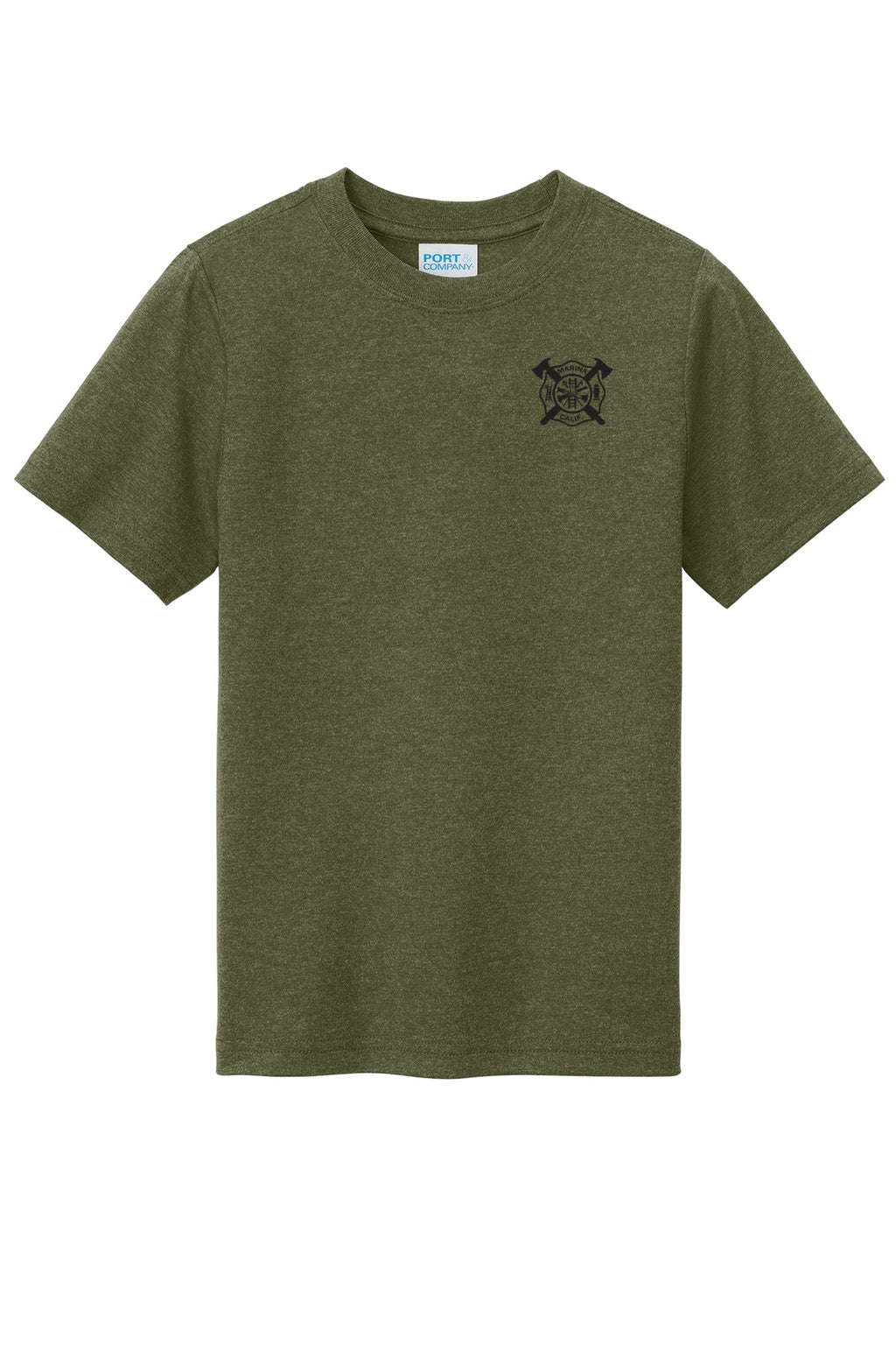 Marina Fire Youth Tri-blend Tee front