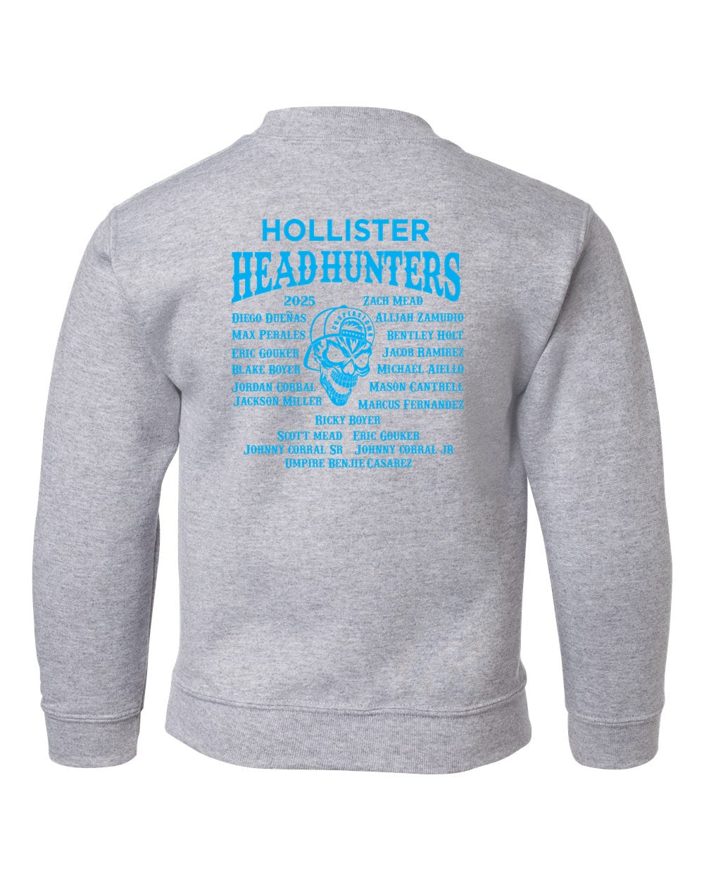Gildan Youth Heavy Blend Crewneck Sweatshirt back