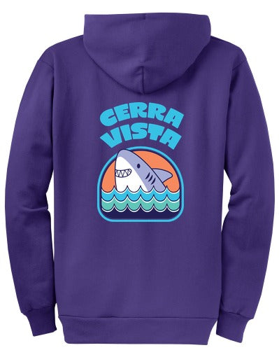 Cerra Vista Elementary School Classic Full-zip Hooded Sweatshirt back