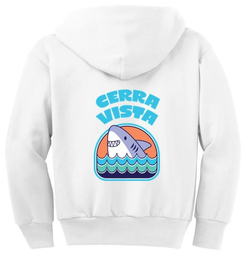 Cerra Vista Elementary School Youth Full-zip Hooded Sweatshirt back