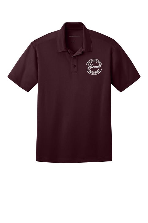 Rancho San Justo Staff Silk Touch Performance Polo front