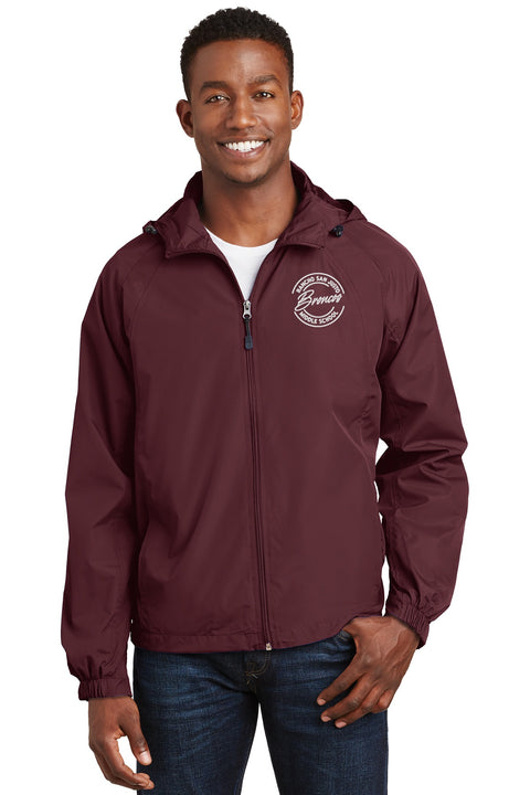 Rancho San Justo Staff Hooded Raglan Jacket front