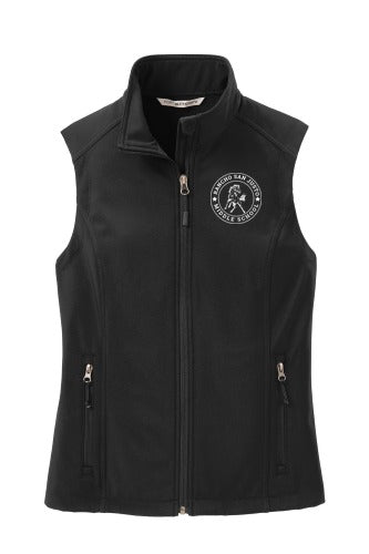 Rancho San Justo Staff Ladies Core Soft Shell Vest front