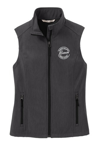 Rancho San Justo Staff Ladies Core Soft Shell Vest front