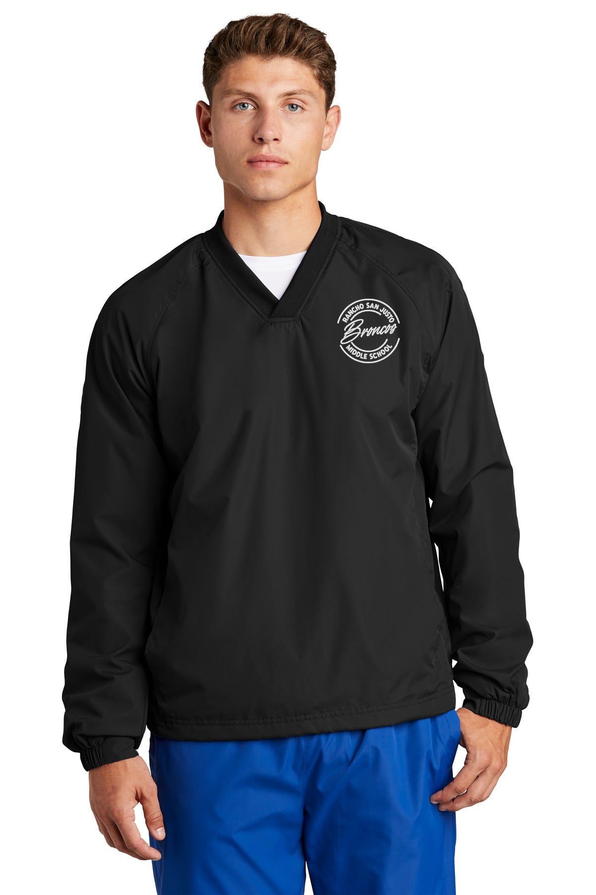 Rancho San Justo Staff V-neck Raglan Wind Shirt front