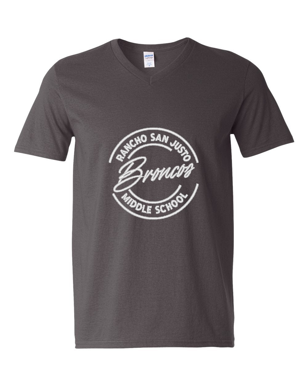 Rancho San Justo Staff V-neck T-shirt front