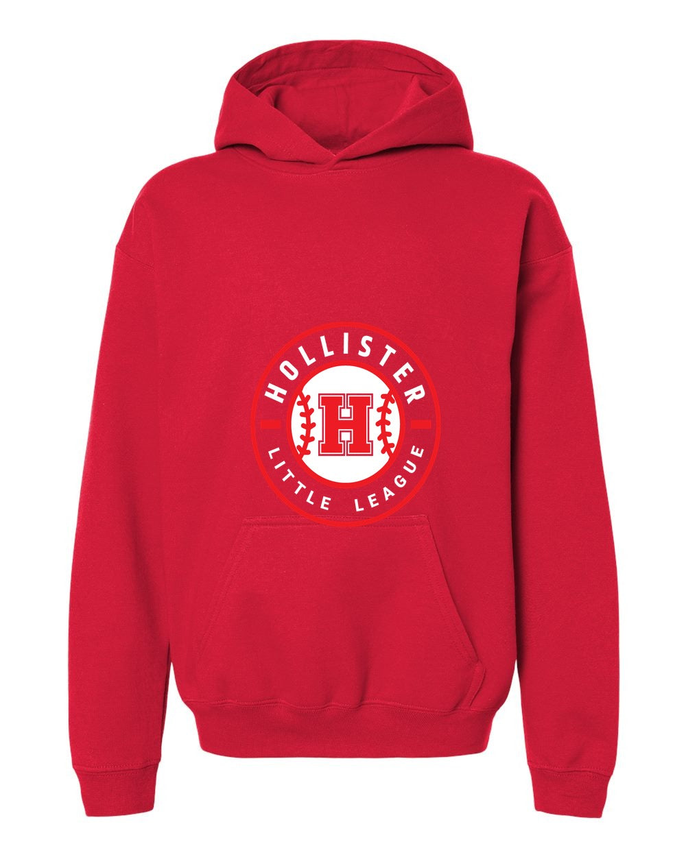 Hollister Little League Youth Midweight Fleece Hoodie front