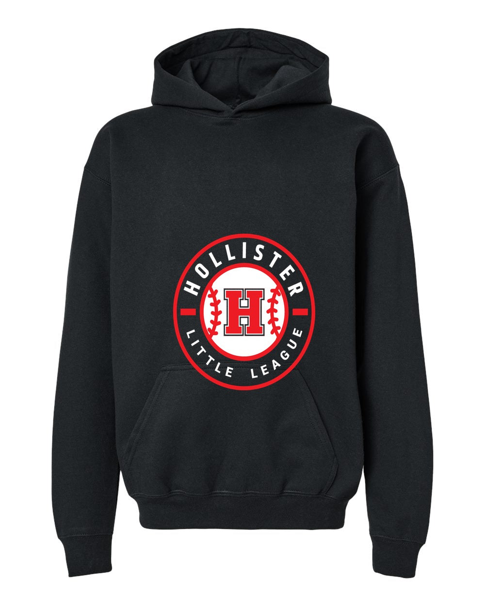 Hollister Little League Youth Midweight Fleece Hoodie front