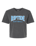 Riptide Softball Women's Heavyweight Boxy Tee 3023cl front