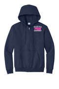 Breast Cancer Awareness Full Zip front