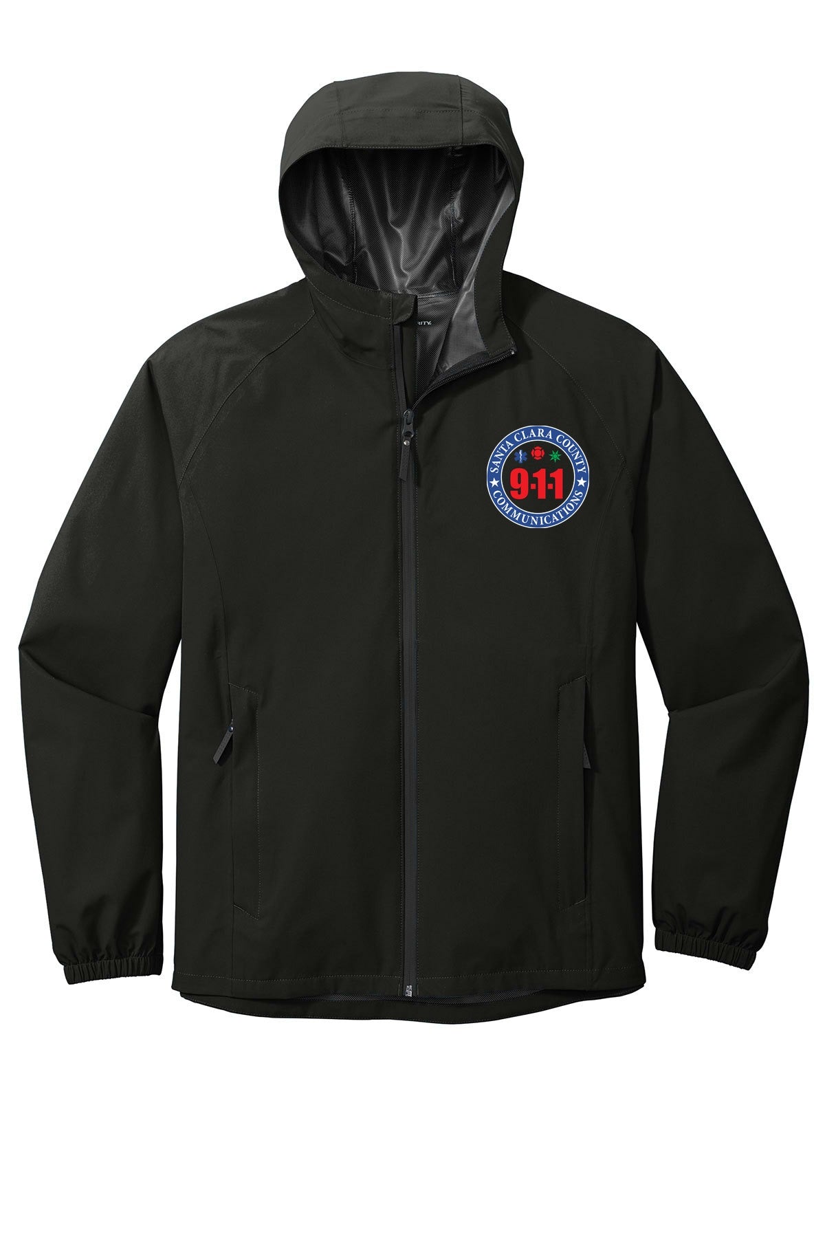 911 Tone On Tone Essential Rain Jacket front