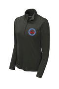 911 Tone On Tone Embroidered Ladies Endeavor 1/4-zip Pullover front