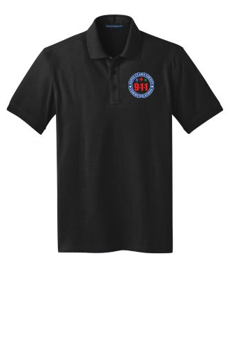 911 Tone On Tone Embroidered Men's Stretch Pique Polo front