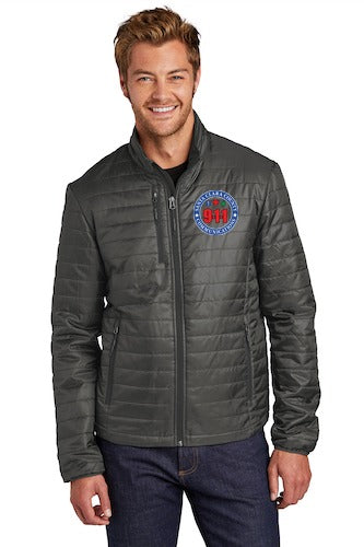 911 Tone On Tone Packable Puffy Jacket front
