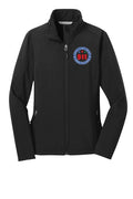 911 Tone On Tone Embroidered Ladies Core Soft Shell Jacket front