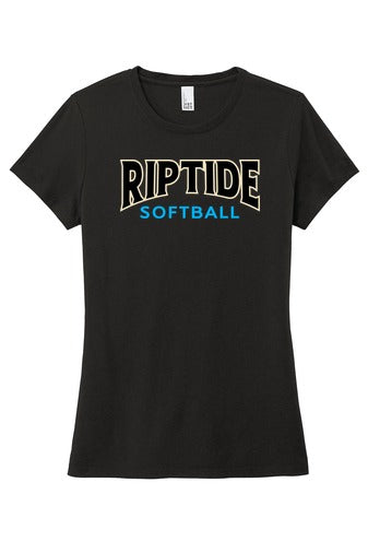Riptide Softball Made Ladies Perfect Tri Crew Tee front