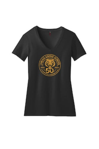 Spring Grove School Women's Perfect Blend Cvc V-neck Tee front