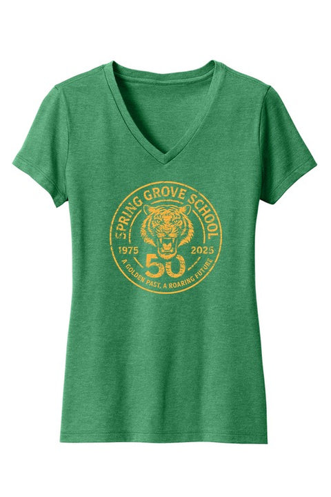 Spring Grove School Women's Perfect Blend Cvc V-neck Tee front