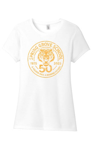 Spring Grove School Made Ladies Perfect Tri Crew Tee front