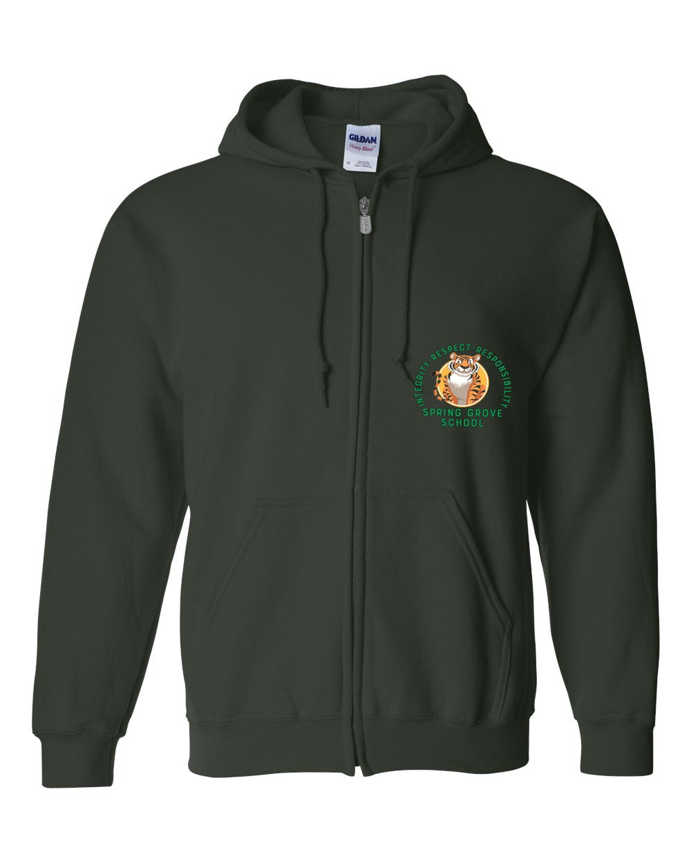 Spring Grove School Heavy Blend Full-zip Hooded Sweatshirt front