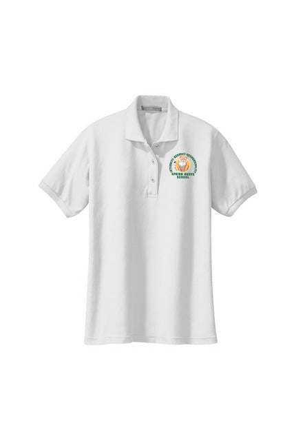 Spring Grove School Ladies Silk Touch Polo front