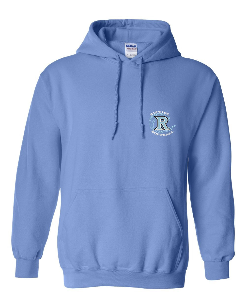 Riptide Softball Heavy Blend Hooded Sweatshirt-embroidery front