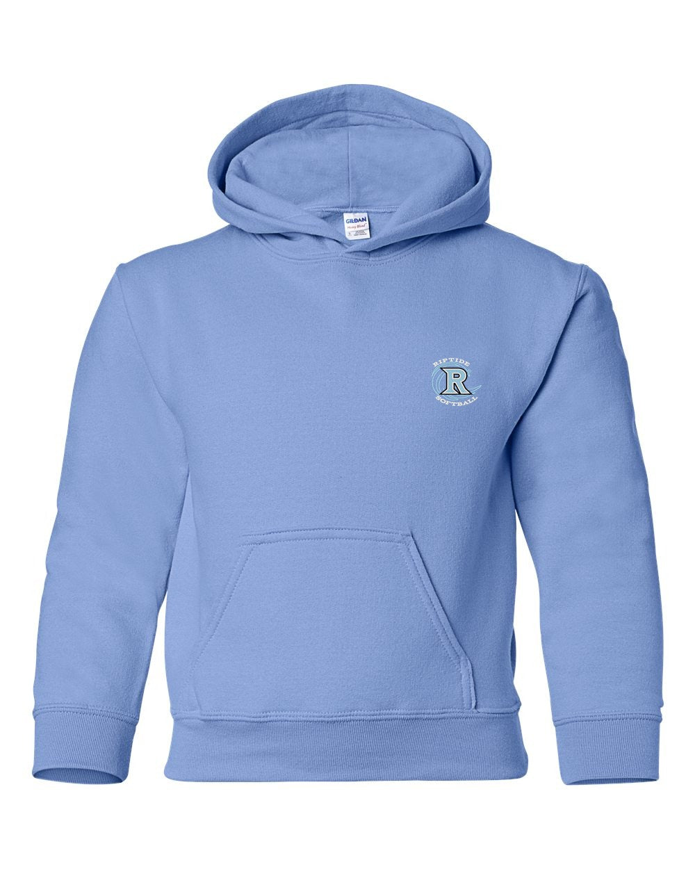 Riptide Softball Youth Heavy Blend Hooded Sweatshirt front