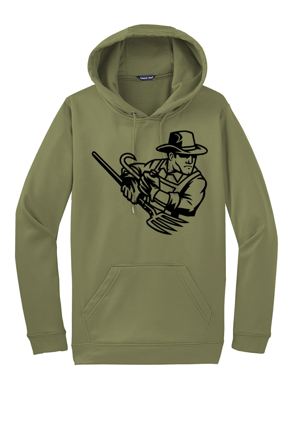 Hollister High School Softball Sport-wick Fleece Hooded Pullover front