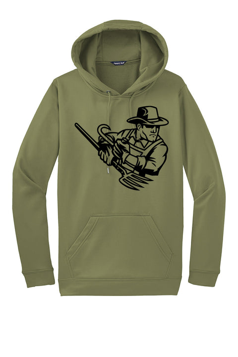 Hollister High School Softball Sport-wick Fleece Hooded Pullover front