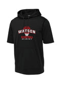 Watson Academy Sport-wick Fleece Short Sleeve Hooded Pullover front